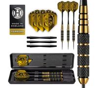 Harrows Vodoo Brass Darts, Freccette con Punta in Acciaio Uomo, Giallo/Nero, 25 g