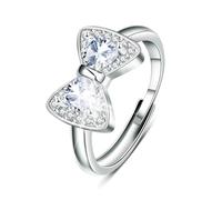 Harry and Henry Anelli con fiocco in argento per donne anelli con fiocco a fiocco regolabile anello legato per ragazze adolescenti roba alla moda