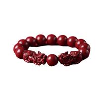 Harry and Henry Feng Shui Bracciale Rosso per Protezione Braccialetto Buona Fortuna per Donne Uomini Bracciale Cinabro Gioielli Alla Moda Regali, Adjustable, Metallo, Nessuna pietra preziosa