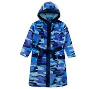 Harry Bear Accappatoio Ragazzo, Accappatoio Bambino Camuffamento, Vestaglia Bambino Pile, Blu 9-10 Anni