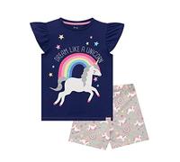 Harry Bear Corto Pigiama per Ragazze Unicorno Blu 8-9 Anni