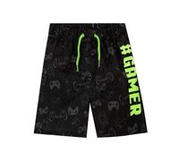 Harry Bear Costume da Bagno Gaming per Ragazzi Costume Piscina Bambino Nero 11-12 Anni