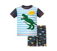 Harry Bear Costume da Bagno per Ragazzi a Due Pezzi Dinosauro Blu 18-24 Mesi