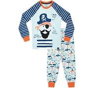 Harry Bear Pigiama a Maniche Lunghe per Ragazzi Pirata Vestibilitta Stretta Blu 4-5 Anni