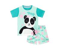 Harry Bear Pigiama Corto per Ragazze Panda Verde 5-6 Anni