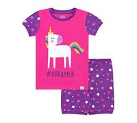 Harry Bear Pigiama Corto per Ragazze Unicorno Glitterato Rosa 2-3 Anni
