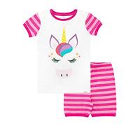 Harry Bear Pigiama Corto per Ragazze Unicorno Rosa 8-9 Anni