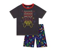 Harry Bear Pigiama Gaming | Pigiami Estivo A Maniche Corte per Bambino | Pigiama da Gamer per Bambini | Completo Pigiami Estivo Bambino | Blu 10-11 Anni