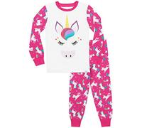 Harry Bear Pigiama per Ragazze Glitter Arcobaleno Unicorno Vestibilitta Stretta Multicolore 7-8 Anni
