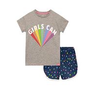 Harry Bear Pigiama per Ragazze Slogan Positivo Arcobaleno Multicolore 8-9 Anni