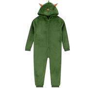 Harry Bear Pigiami Intero Dinosauro, Pigiama Bambino con Corna 3D, Pigiama Ragazzo, Verde 8-9 Anni