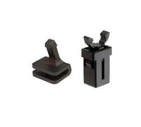 HARRY INDUSTRIES Set di clip di riparazione con chiusura per coperchio della pattumiera Brabantia (50/60L Set con chiusura)