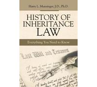 Harry L Munsinger J D History of Inheritance Law (Tascabile)