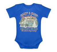 Harry & Marv The Wet Bandits | Kevin da solo a casa Home Alone film natalizio | Natale Natale X-Mas Baby Body, Blu, 12 mesi