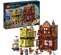 LEGO Harry Potter Accessori di Prima Qualità per il Quidditch e Gelateria - 2 Negozi Giocattolo di Diagon Alley, 6 Personaggi e Accessori come la Scopa Nimbus 2000 - Regalo per Bambini da 8 Anni 76452