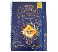 Harry Potter A4 Wiro Notebook and Diary (Marauders Map Design) - Official Mercha