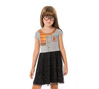 Harry Potter Abito per Ragazze, Design Uniforme Grifondoro, Vestito Lucido per Bambina, Cotone Morbido, Taglia 5 Anni