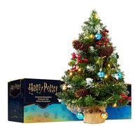 Harry Potter Albero di Natale con Luci Incorporate con 12 Palline, 50 cm Alberi di Natale Piccoli LED a Stringa e Punte Smerigliate, Decorazioni Natalizie (Multi Harry Potter)