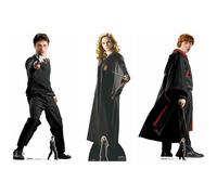 Harry Potter And Friends Ufficiale Cartone Ritaglio Scuola Uniforme Stile 3 Pack