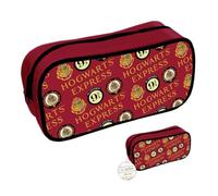 Harry Potter - Astuccio rettangolare con cerniera, motivo "Piattaforma 9 3/4 e Hogwarts", per ragazze e ragazzi, prodotto ufficiale