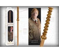 Harry Potter Bacchetta Magica Arthut Weasley + Segnalibro 3D 30 cm Noble Collect