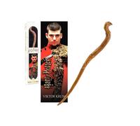Harry Potter Bacchetta Magica Viktor Krum + Segnalibro 3D 30 cm Noble Collection