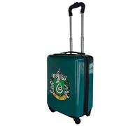 Harry Potter Bagagli a mano Hardshell Rolling Bagagli Valigia Borse da Viaggio, Serpeverina, Spinner