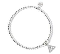 Harry Potter - Ball Bead Bracelet with Deathly Hallows Charm and Cr... NUOVO