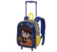 Harry Potter Beasty Friends-Zaino 3D con Ruote Piccolo, Blu, 26 x 34 cm, Capacità 12.5 L