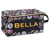 Harry Potter Beauty case personalizzato per ragazze e donne Hogwarts Grifondoro grande beauty case da viaggio borsa cosmetica regalo per ragazze, Nero , Magico/Fantasia