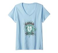 Harry Potter Beauxbatons Crest Maglietta con Collo a V