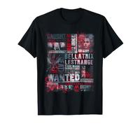 Harry Potter Bellatrix Lestrange Word Art Maglietta