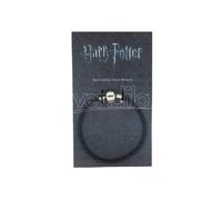 Harry Potter Black Leather Ciondolo Braccialetto The Carat Shop