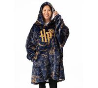 Harry Potter Blu Embroided Logo Felpa con cappuccio coperta Donne