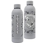 Harry Potter Borraccia personalizzata in acciaio inox grigio Hogwarts Grifondoro per ragazze, a prova di perdite, senza BPA, 700 ml