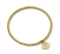 Harry Potter Bracciale in acciaio inossidabile con perline dorate giratempo, Misura unica, Acciaio inossidabile, Nessuna pietra preziosa