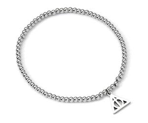 Harry Potter Bracciale in acciaio inox con perline a sfera dei doni della morte, Misura unica, Acciaio inossidabile, Nessuna pietra preziosa