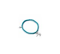 HARRY POTTER Braccialetto con cristalli e ciondolo in argento Sterling, taglia unica, in argento Sterling, One Size, Argento sterling