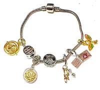 Harry Potter Bracciale Snake Giratempo Lettera Hogwarts Binario 9 &3/4 Saetta HP