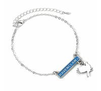 HARRY POTTER Bracciale ufficiale Corvonero Bar, Medio, Zinco, Nessuna pietra preziosa