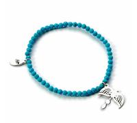 HARRY POTTER Braccialetto con cristalli e ciondolo in argento Sterling, taglia unica, in argento Sterling, One Size, Argento sterling