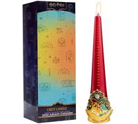 Harry Potter Calendario Avvento 2025, Candela Conica Hogwarts 12-Ore Tempo di Combustione & Porta Resina Riutilizzabile, Decorazione Natale (Multi Hogwarts)