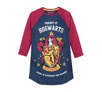 Harry Potter Camicia da Notte Bambina | Vestaglia Notte Gryffindor Manica Lunga | Pigiama Hogwarts per Bambini Multicolore 8-9 Anni