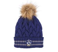 Harry Potter Cappello Invernale per Bambini Ragazzi e Adulti, Cappello Hogwarts, Cappello Pom Pom Corvonero, Accessori Invernali - Blu