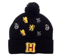 Harry Potter Cappello Pom Con Logo Ricamati Delle Case Di Hogwarts