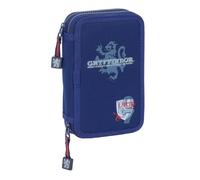 HARRY POTTER CAPTAIN - Astuccio per scuola per bambini, con 29 utensili inclusi, ideale per bambini dai 5 ai 14 anni, comodo e versatile, qualità e resistenza, 12,5 x 4 x 19,5 cm, Blu navy, M, Casual