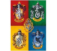 Harry Potter Case Di Hogwarts Locandina Gryffondor Serpentard Poufsouffle