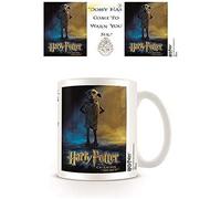 Harry Potter Ceramic Mug with Dobby, Logo and Hogwarts Crest in Presentation Box