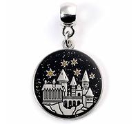 HARRY POTTER Charm ufficiale del Castello di Hogwart di The Carat Shop, Medio, Placcato argento, Strass