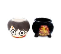 Harry Potter Chibi Harry E Calderone Tazze Mini In Ceramica Scolpite | Set Di 2
